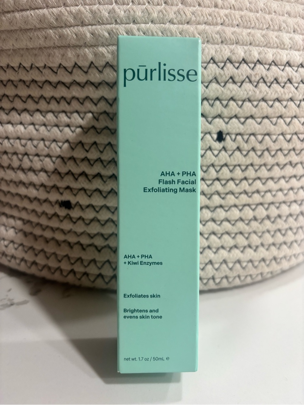 purlisse Mint Green AHA + PHA Flash Facial Exfoliating Mask